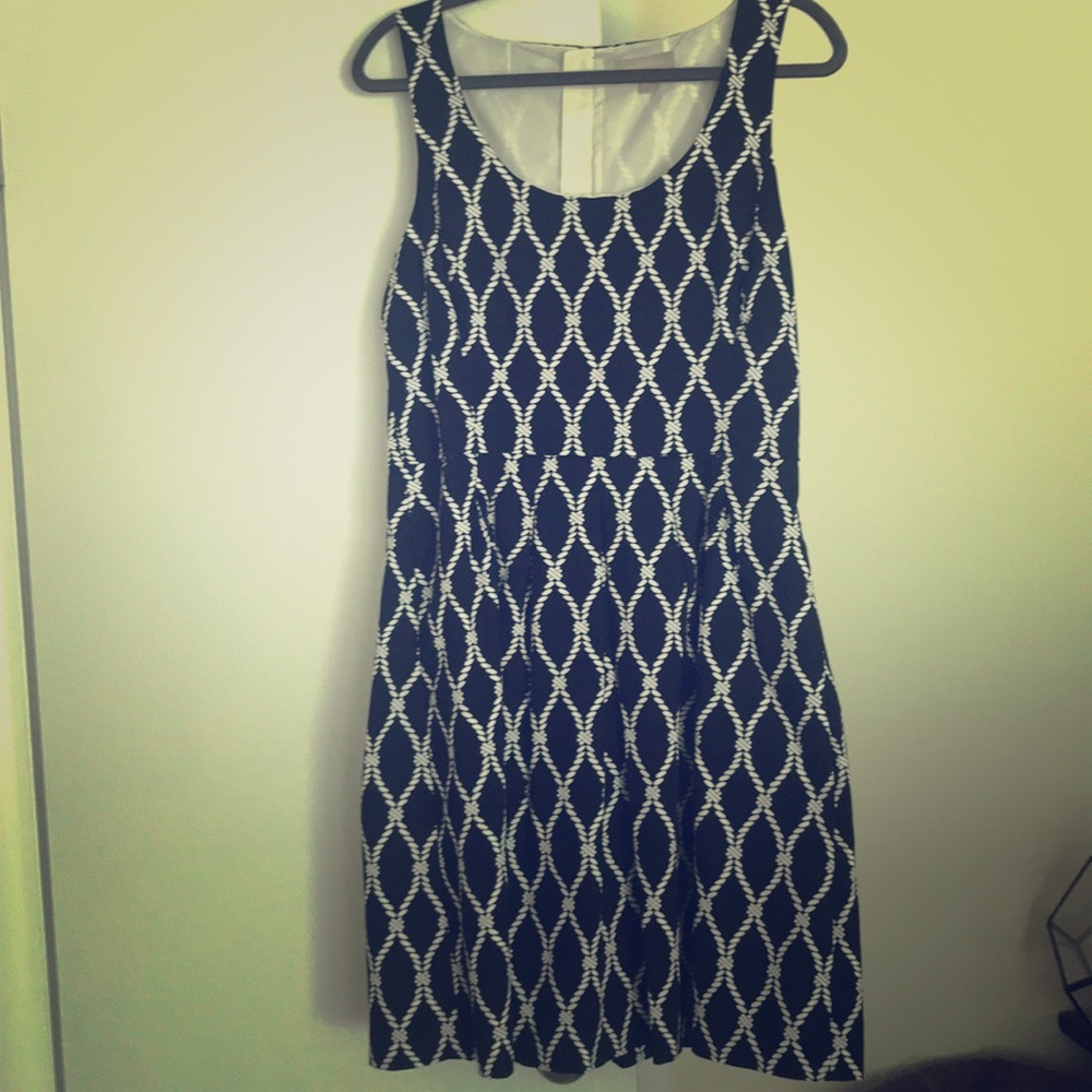 Banana republic fit and flare tank top dress